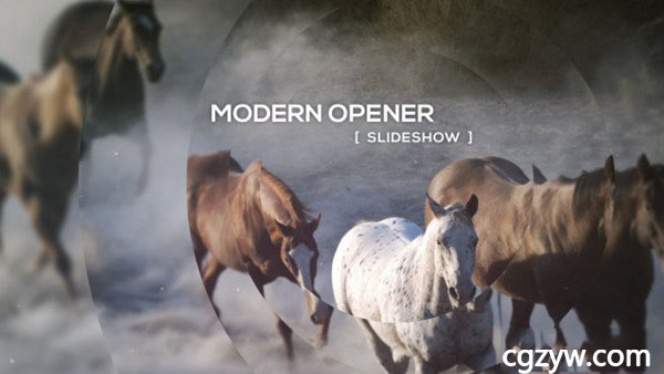 AE模板-炫酷图形切割画面时尚空间感震撼画中画图片视频展示开场