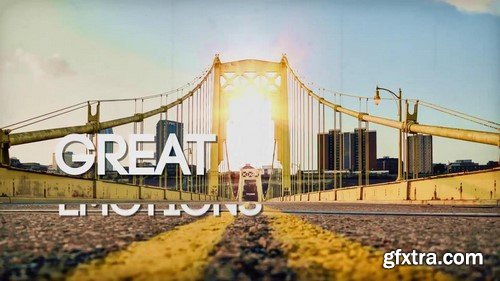 AE模板-电影预告片复古电子故障错乱特效片头展示 免费下载