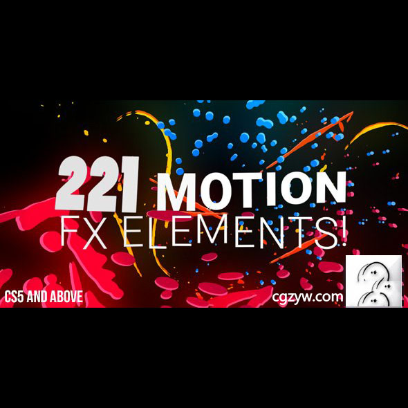 AE模板-221款MG液体线条流动卡通角色文字标题2D动画元素包