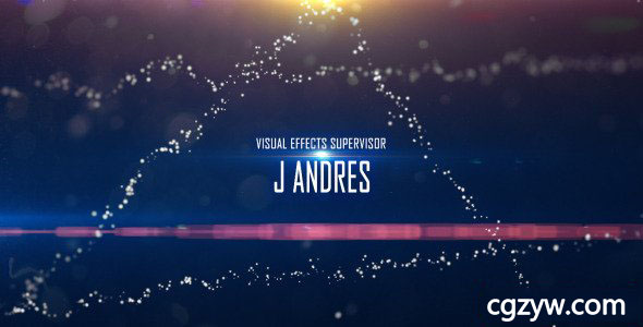 AE模板-震撼粒子飘动电影预告宣传片头大屏幕开场文字介绍展示