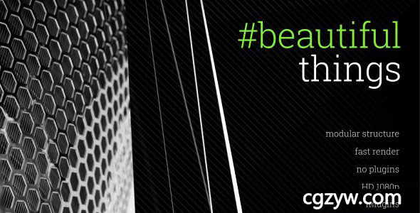 AE模板-创意线条时尚优雅商品介绍公司企业宣传视频开场  免费下载