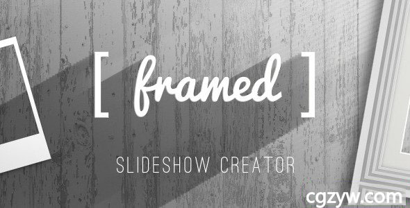 AE模板-简约相框样式照片视频幻灯片展示工具包 免费下载