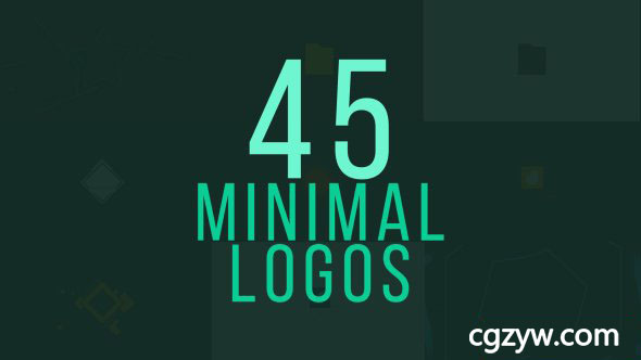 AE模板-45个扁平化MG动画Logo展示 Logos Reveal 免费下载