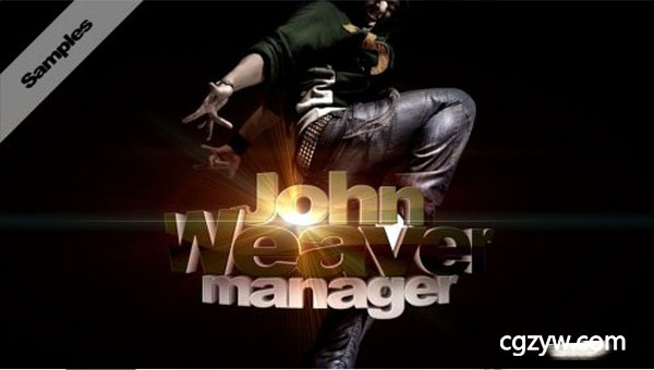 AE模板-大气3D立体弧形弯曲闪耀光芒logo标志图片展示