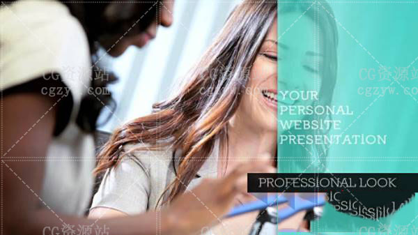 AE模板-简洁公司企业网站介绍幻灯片展示 免费下载