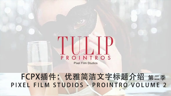 FCPX插件-30种优雅简洁文字标题片头字幕介绍
