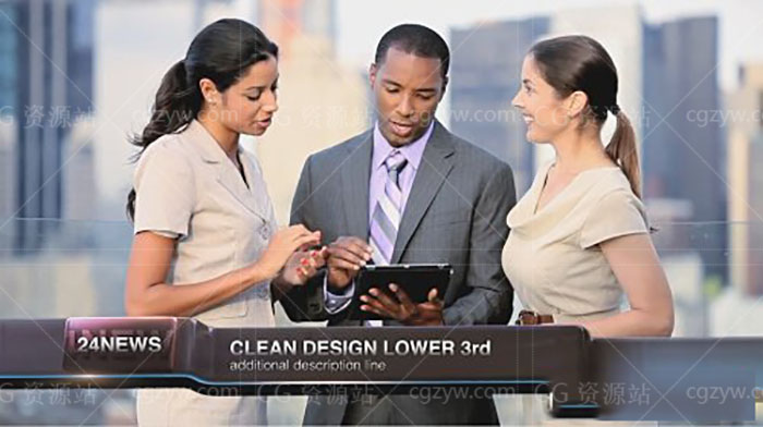 AE模板-科技感面板图片视频展示企业宣传片头展示 免费下载