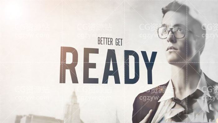 AE模板-酷炫时尚动感旋转文字娱乐游戏图片文字开场 免费下载