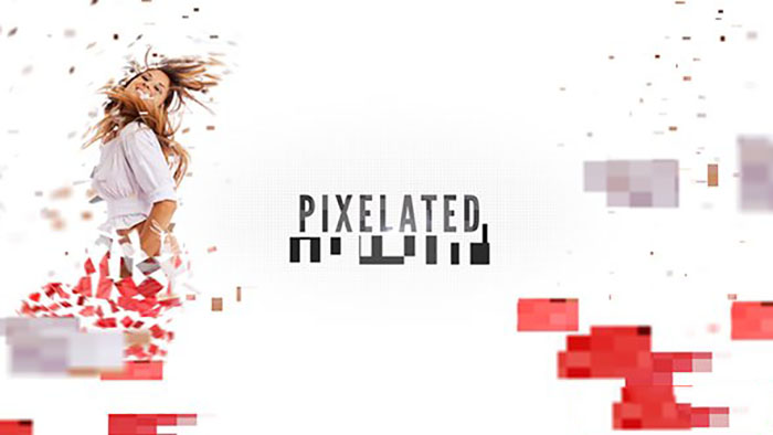 AE模板-三维动态图片破碎像素化马赛克开场 Pixelated 免费下载
