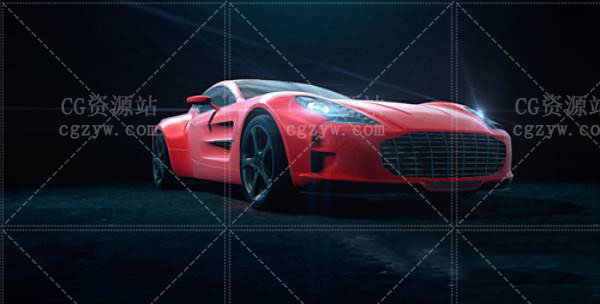 AE模板-E3D赛车跑车演变企业立体logo标志展示 免费下载