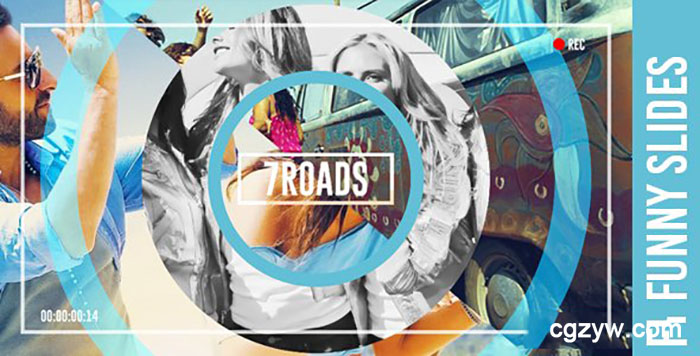 AE模板-夏天主题美好时光记录回忆大字标题图片切换展示相册幻灯片 免费下载