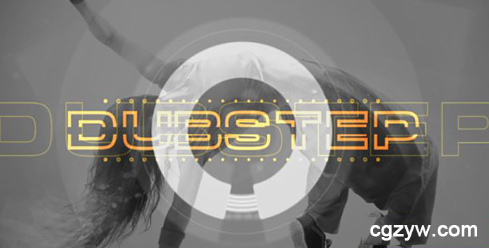 AE模板-时尚创意动态图形标志电子乐开场用于音乐会宣传视频 免费下载