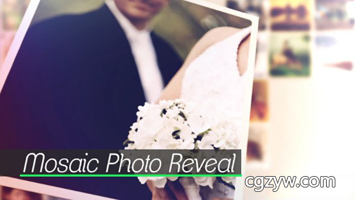 AE模板-3D旋转照片墙婚礼家庭节日纪念生日专辑相册展示 免费下载