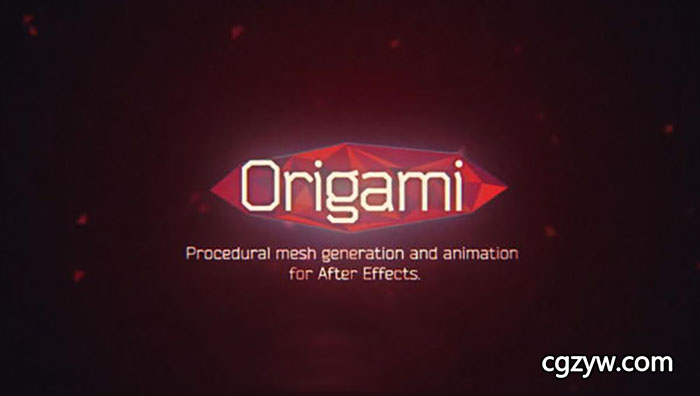 AE脚本-Aescripts Origamit v1.0.2折纸动画展开MG动画脚本 Win64