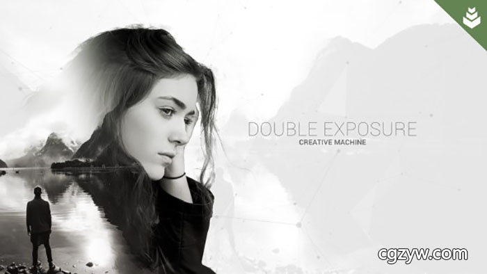 AE模板-4K画面多重曝光叠加融合视觉效果展示制作工具包+视频教程