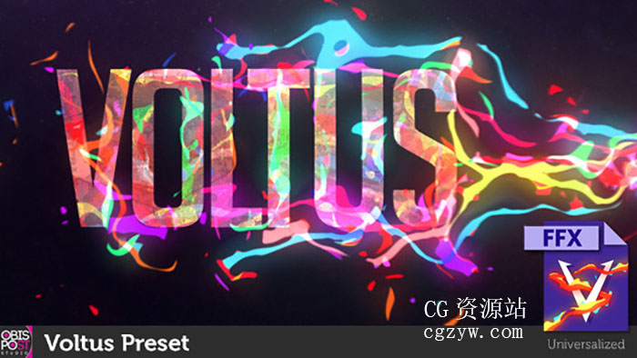 AE预设-二维卡通液体线条跟随MASK路径流动MG动画WinMac