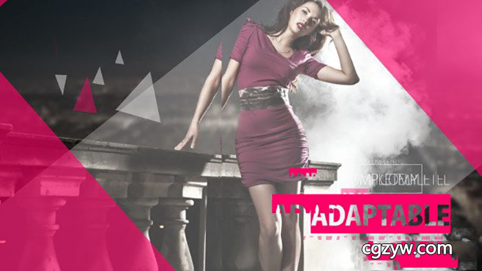 AE模板-时尚图形切换分割电视节目包装宣传片图片视频开场 Fashion Promo 免费下载