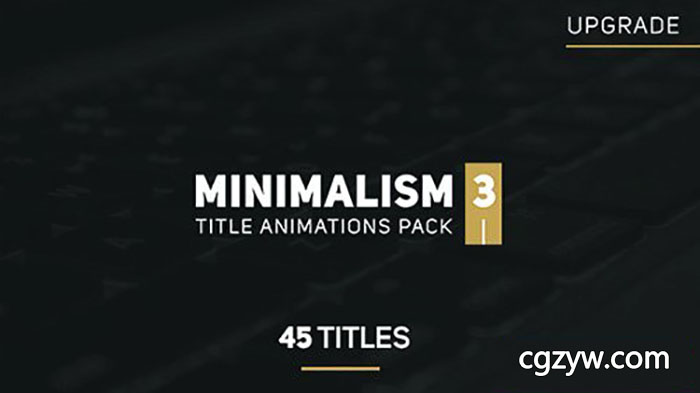 AE模板-45组简洁线条扁平化人名字幕条文字标题企业宣传片包装动画 Minimalism 3 免费下载
