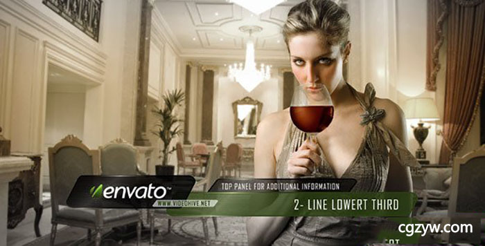 AE模板-时尚人名字幕条栏目包装动画 Lower Third 免费下载