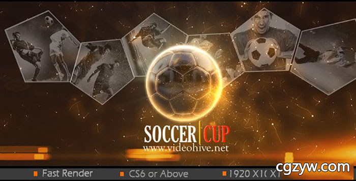 AE模板-体育赛事足球开场视频片头预告 Football Mania 免费下载