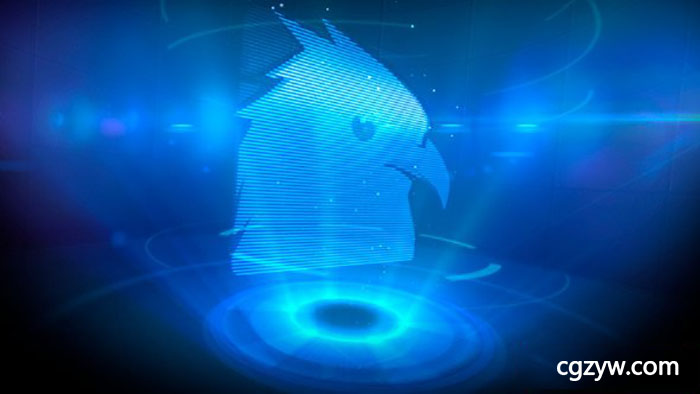 AE模板-企业公司宣传高科技全息投影Logo展示 Logo Opener Holographic 免费下载
