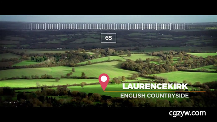 AE模板-航拍异国风情多彩镜头旅游景点揭示幻灯片展示 RS2064-Waypoint 免费下载