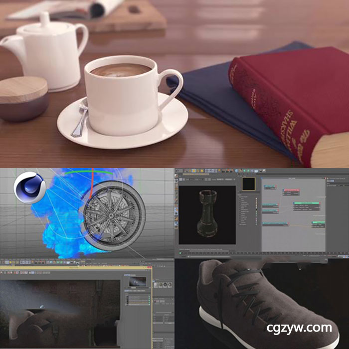C4D教程-阿诺德渲染器Arnold全面基础培训案例教程fxphd Using Arnold in Cinema 4D C4D221