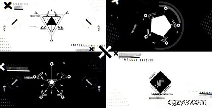 AE模板-创意线条图形标志Logo展示MG动画The X Logo Reveal 免费下载