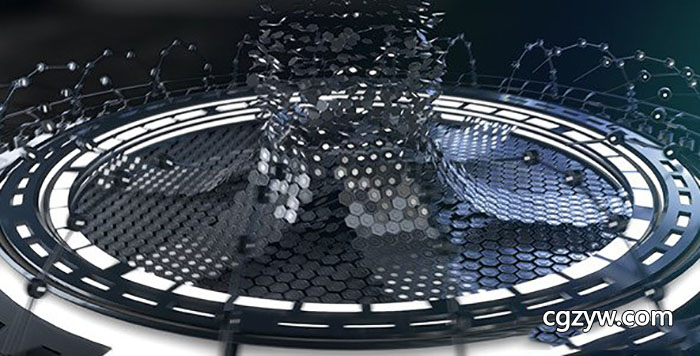 AE模板-高科技标志片头Logo动画 High-Tech Logo Reveal 免费下载