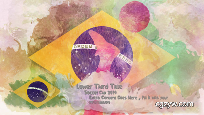 AE模板-4K水彩水墨散开遮罩足球体育赛事预告影视包装宣传片 Soccer Cup MatchPlan Openers 免费下载