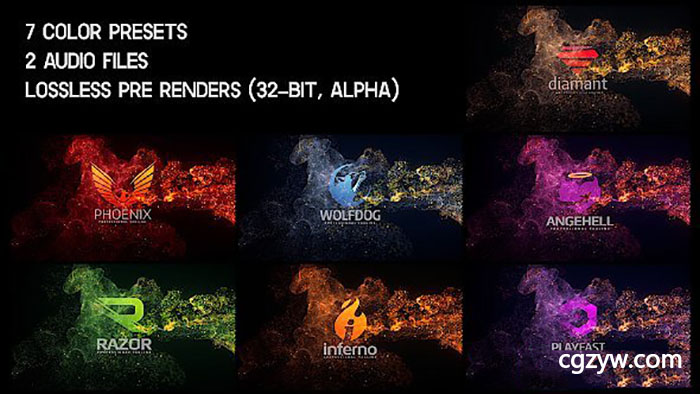 AE模板-大气烟雾粒子公司logo片头展示含音效Elegant Soft Particles Logo Reveal免费下载