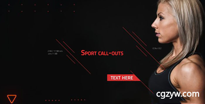 AE模版 酷炫科技线条HUD指示线产品推广介绍标注 免费下载