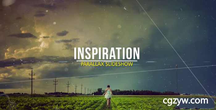 AE模板-唯美优雅视差幻灯片3D视频片头 Inspiration Parallax Slideshow 免费下载