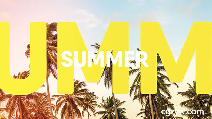 AE模板-夏季清爽旅行图片切换幻灯片展示片头 Summer Slides 免费下载