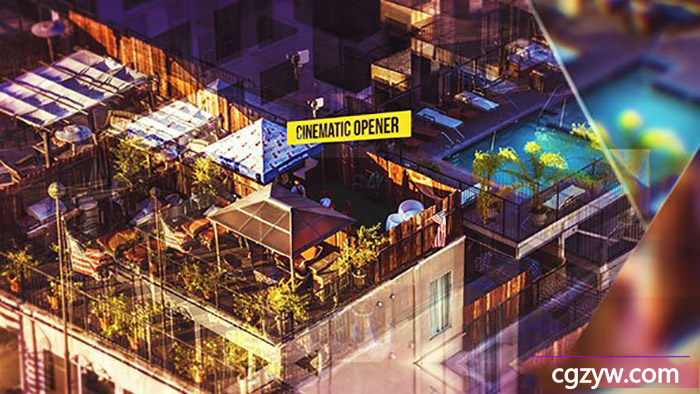 AE模板-大气震撼三维图片视差灯片片头开场 Cinematic Opener果 免费下载