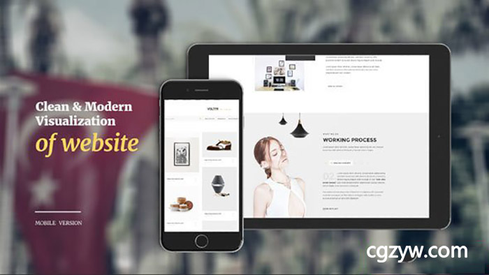 AE模板-公司企业网站网页产品宣传介绍 Website Presentation 免费下载