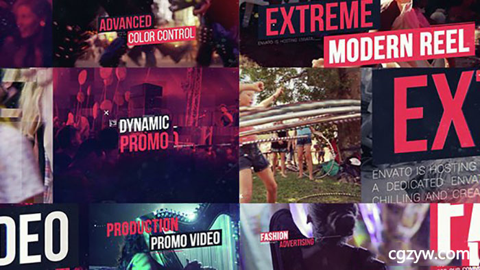 AE模板-现代动感时尚音乐会活动现场宣传片头 Modern Promo – Fashion Opener 免费下载