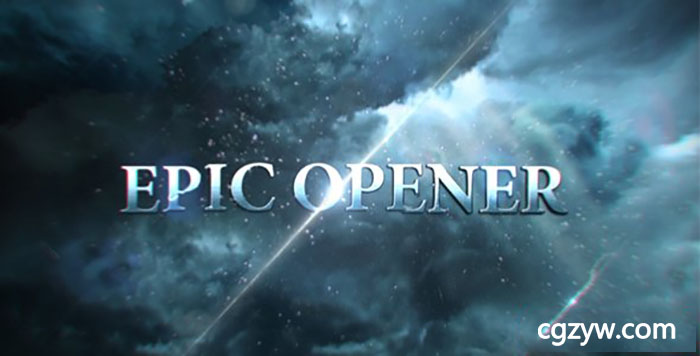 AE模板-大气云层史诗气势片头动作大片电影游戏宣传片 免费下载