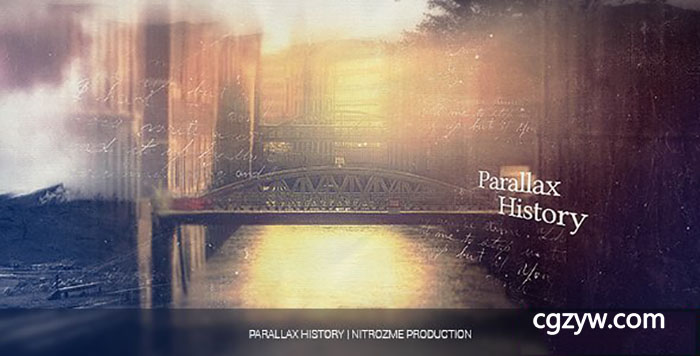 AE模板-优雅三维视差企业产品宣传史诗预告片头 Parallax History 免费下载