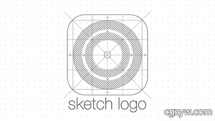 AE模板-简洁素描手绘图建筑公司Logo展示 Sketch Logo Revea 免费下载