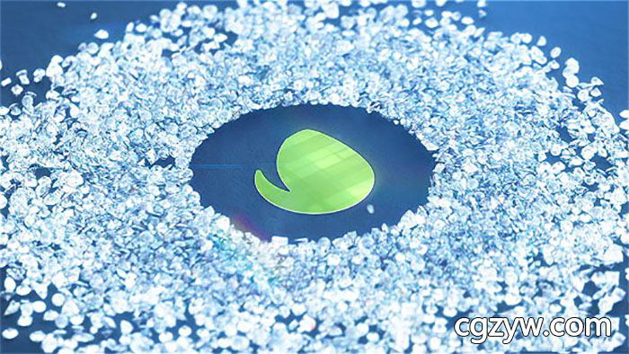 AE模板-闪光水晶钻石生长汇聚公司宣传片头Logo展示 Sparkling Diamonds – Company Logo Reveal 免费下载