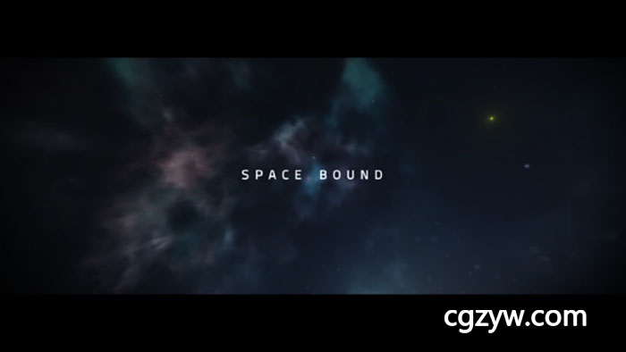AE模板-E3D宇宙星云空间穿梭文字标题大气宣传片头