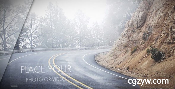 AE模板-优雅大气风景图片展示开场片头 Flying Slides Opener 免费下载