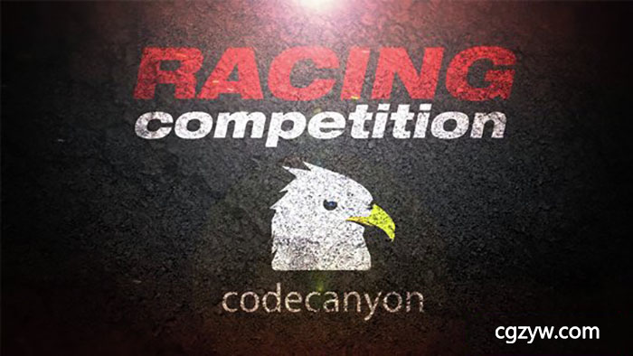 AE模板-赛车路面动感快速Logo动画展示 Race Logo 免费下载