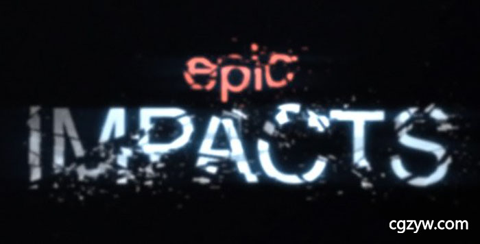 AE模板-文字爆炸破碎电影游戏Logo文字标题动画 Core – Shatter Titles 免费下载