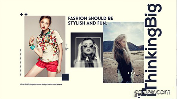 AE模板-公司企业时尚杂志封面图片展示片头 Elegant Media Opener 免费下载