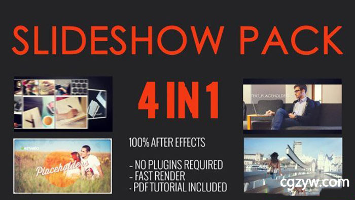 AE模板-图片翻转折叠旅行摄影幻灯片展示 Inspire Slideshow 免费下载