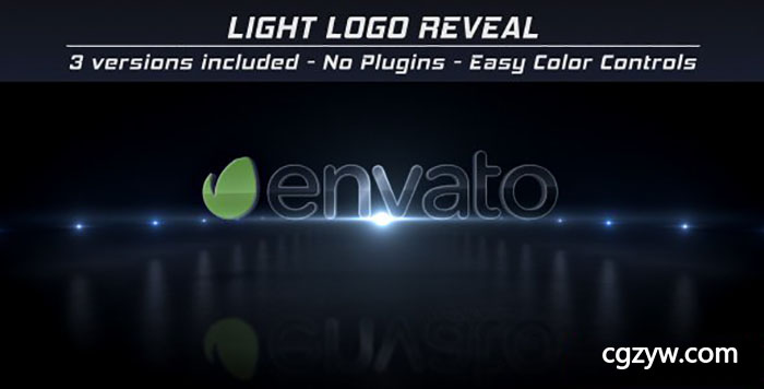 AE模板-震撼大气闪光标志动画Logo展示 Light Logo Reveal 免费下载