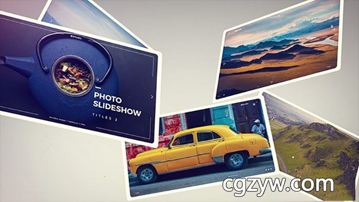 AE模板-小清新漏光照片相册展示 Photo Slideshow 免费下载