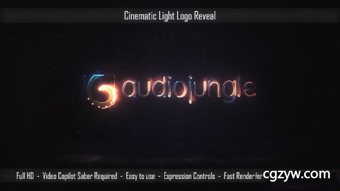 AE模板-史诗电影光效标志光线路径描边文字Logo展示 Cinematic Light Logo Reveal 免费下载